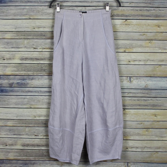 Oska Gaelle Linen Wide Leg Ankle Pants 